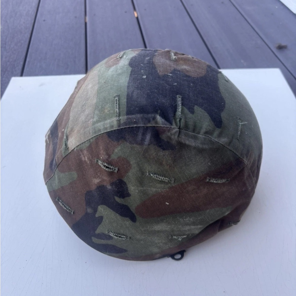 1989 USGI PASGT Made W Kevlar Helmet S-3 Sioux Mfg Woodland Salty Name Wyllie